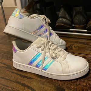 Iridescent Adidas sneakers